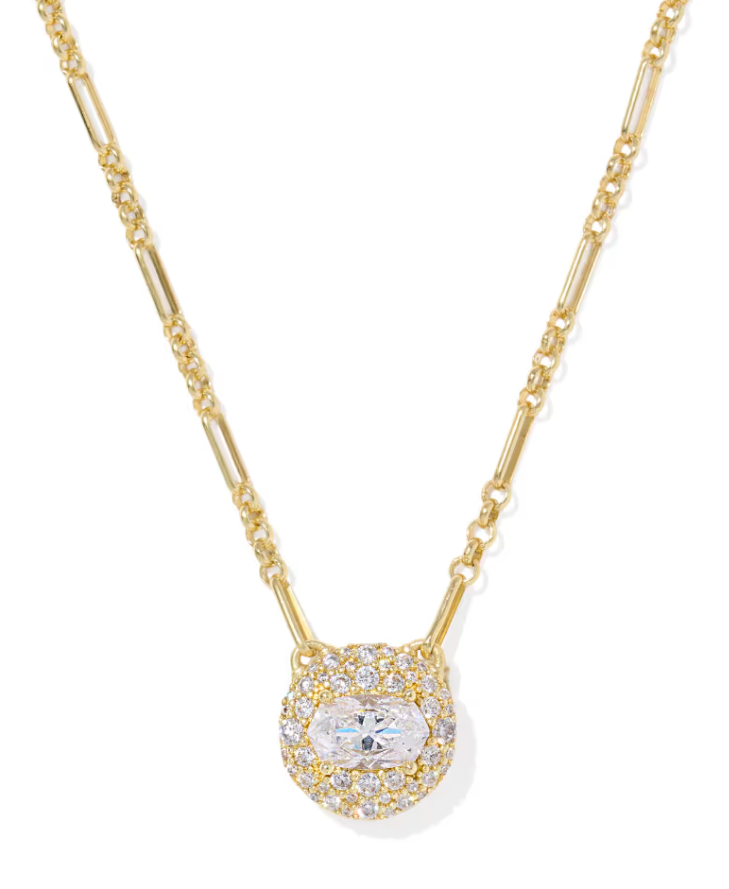 BELLA GOLD SHORT PENDANT NECKLACE