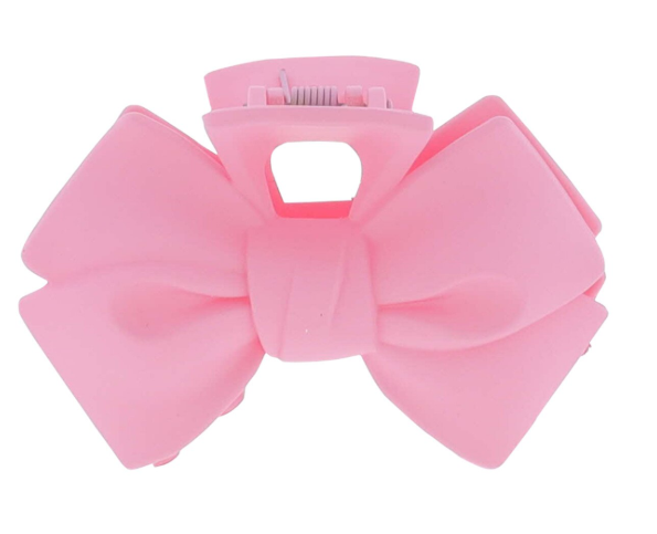 PINK BOW HAIR CLIP