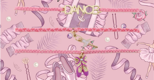PINK DANCE SET OF 3 BRACELETS