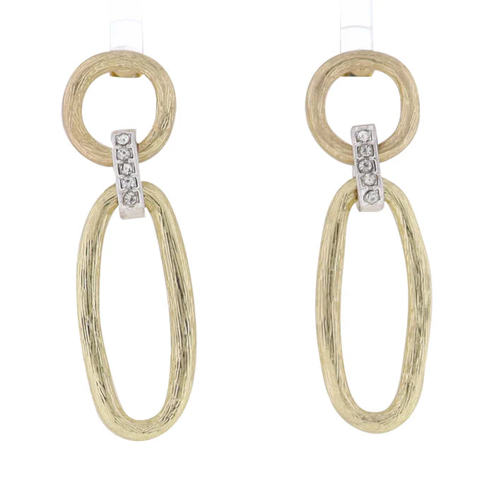 LONG OPEN CIRCLE EARRINGS