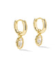 MINI ELLIE LUXE GOLD HUGGIE EARRING |  KS