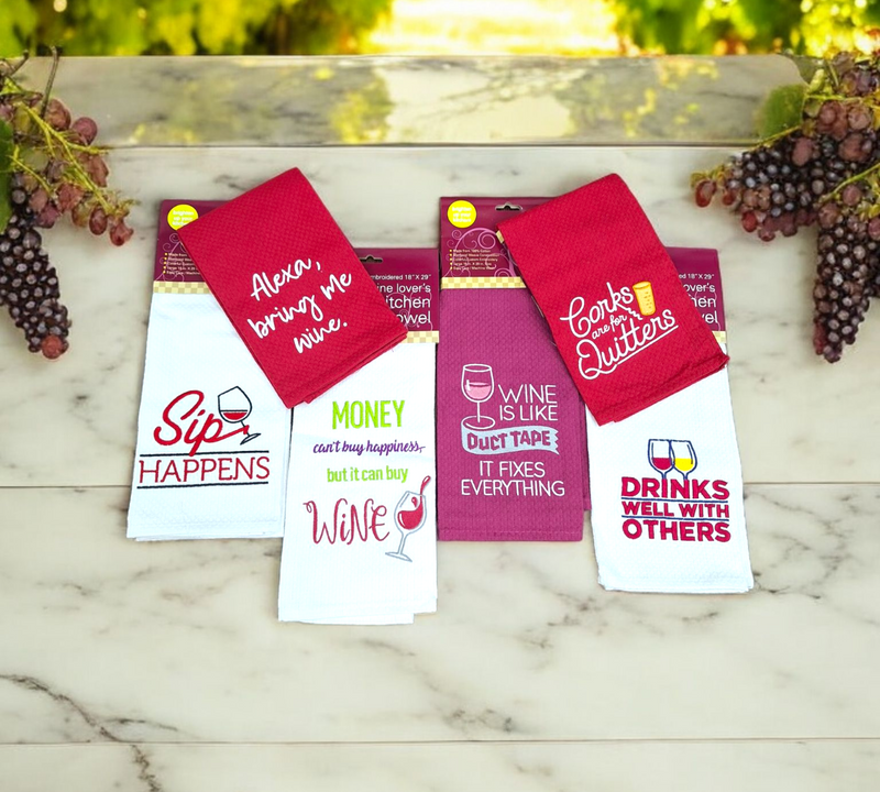 WINE LOVERS KITCHEN TOWELS