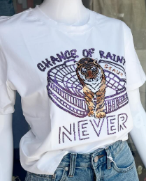 SEQUIN CHANCE OF RAIN TOP