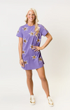 PURP
LE & GOLD SEQUIN STAR DRESS
