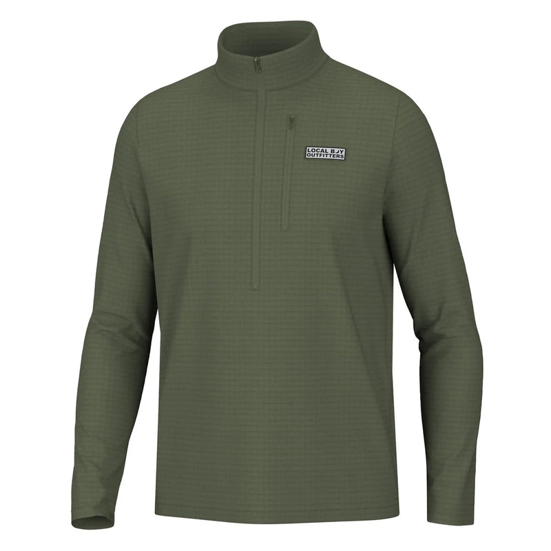 LOCAL BOYS WAFFLE HALF ZIP