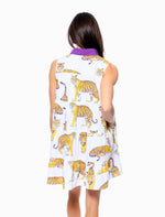 LSU TIGERS POPLIN TANK DRESS