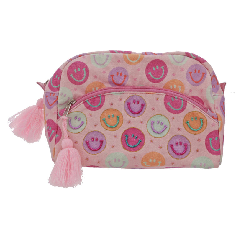 SMILEY LARGE ZIPPER POUCH