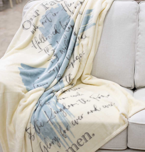 LORD'S PRAYER THROW BLANKET