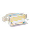 KENDRA SCOTT IRIDESCENT CLEAR BELT BAGS