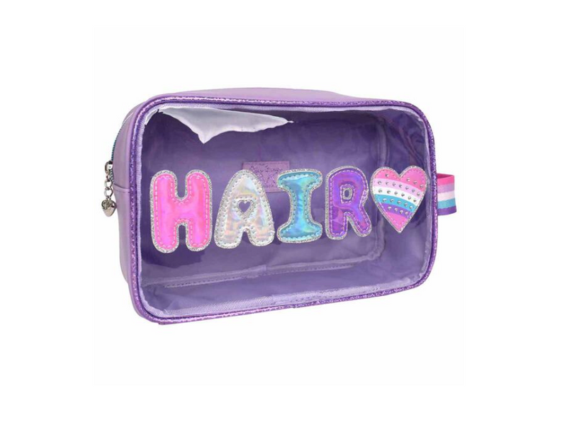 HAIR CLEAR GLAM COSMETIC BAG