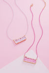 DANCE GLITTER SHAKER NECKLACE