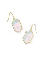 HALLIE DROP GOLD EARRINGS IN OPALITE ILLUSION