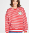 SANTA VARSITY TOP