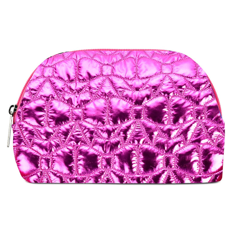 SHINING BOWS QUILTED COSMETIC BAG