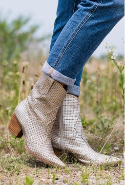 GOLD WEAVE BOOTS