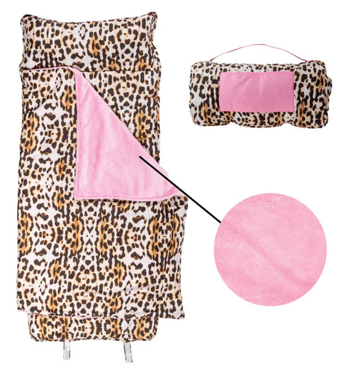 PINK LEOPARD NAP MAT