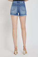 JASPYN HIGH RISE DISTRESSED RISEN SHORTS