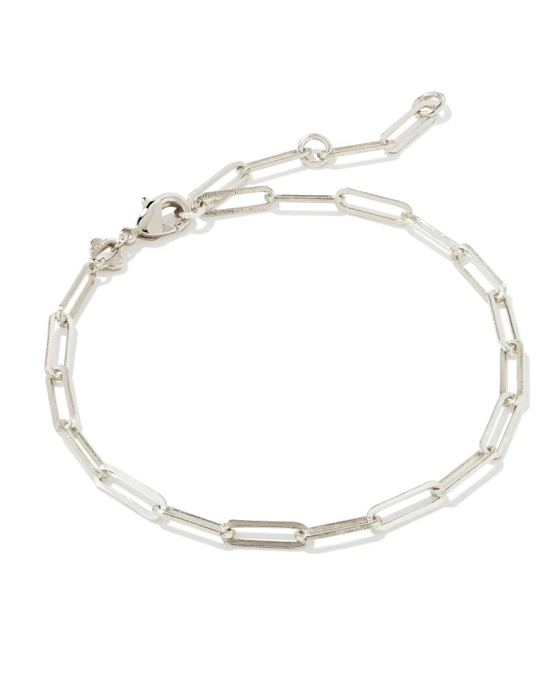 Courtney Paperclip Bracelet in Silver