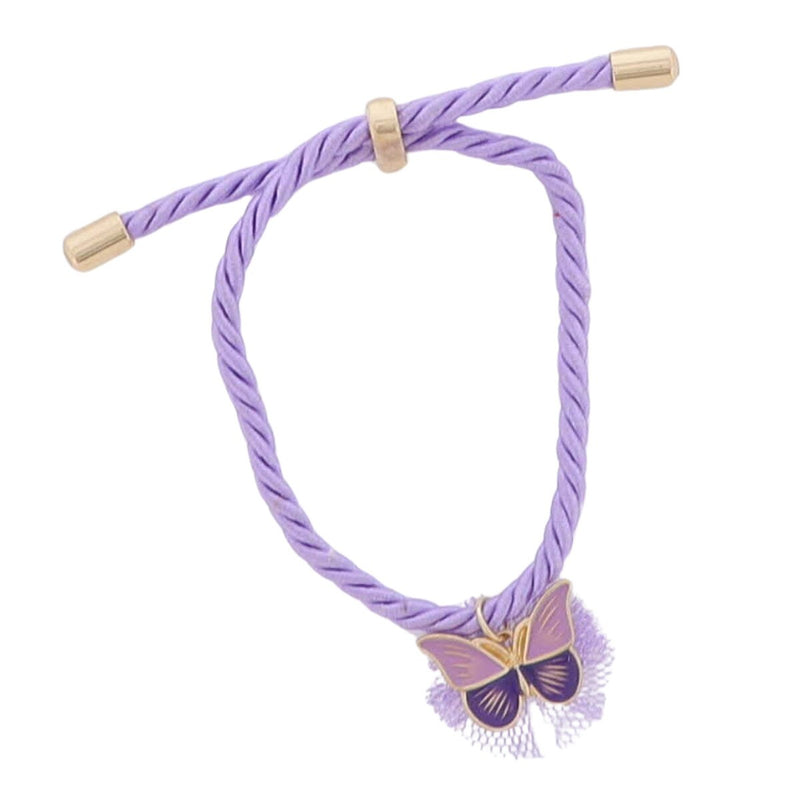 BUTTERFLY LAVENDER CORD BRACELET