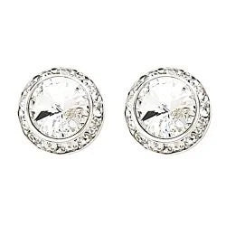 17MM CRYSTAL POST EARRINGS