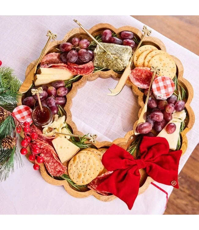 WOOD WREATH MAGNETIC BOW BOARD