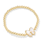 HALEY BOW GOLD STRETCH BRACELET
