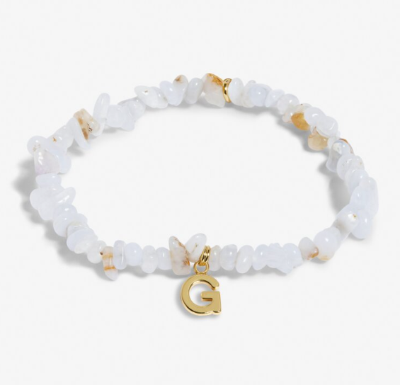 CRYSTAL ALPHABET BRACELET IN GOLD-TONE PLATING