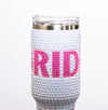 BRIDE HOT PINK AND PEARL TUMBLER