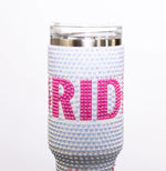 BRIDE HOT PINK AND PEARL TUMBLER