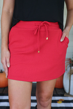 WELL LOVED RIBBED SKORT