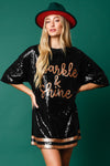 SPARKLE & SHINE TEE DRESS