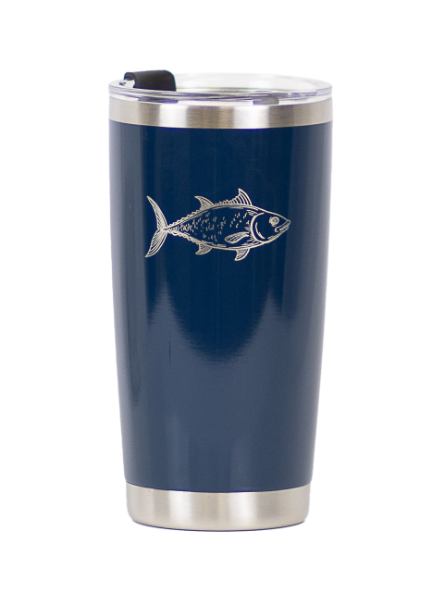 FISH ETCHED TUMBLER