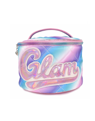 GLAM OMBRE QUILTED ROUND GLAM BAG