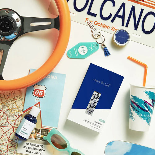 CAPRI BLUE VOLCANO CAR DIFFUSER + REFILL