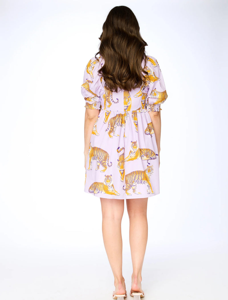 LSU TIGERS POPLIN DRESS