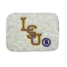 LSU BEADED CREDIT CARD HOLDER