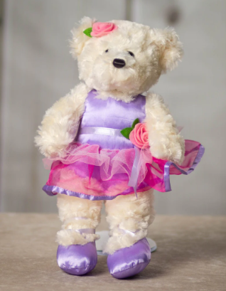 BELLA BALLERINA BEAR WHT