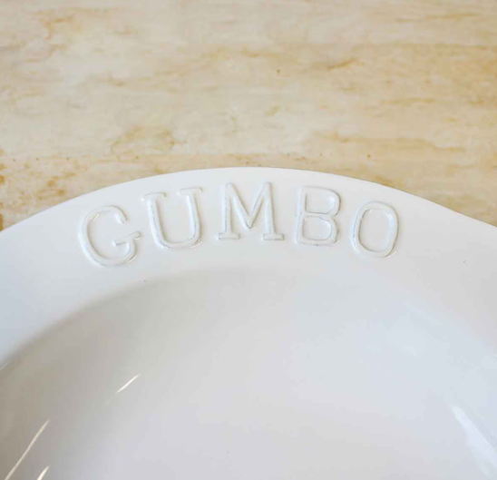 GUMBO BOWL WHITE