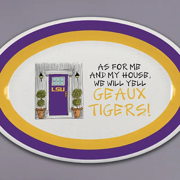 LSU "AS FOR ME PLATE"