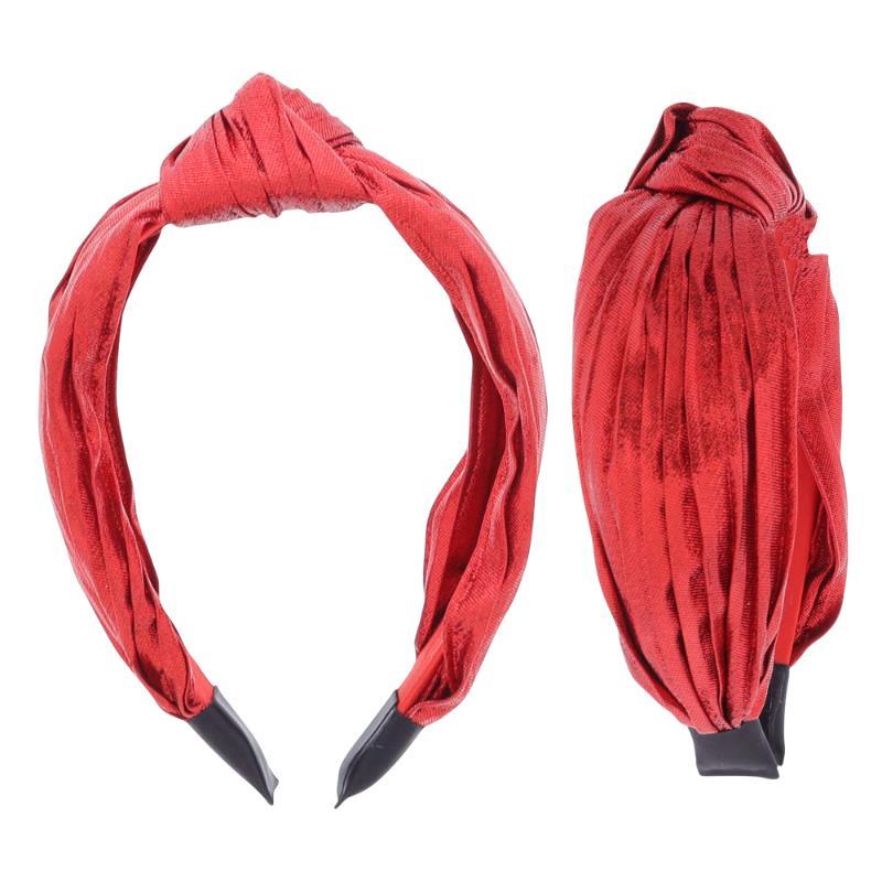 RED SATIN HEADBAND