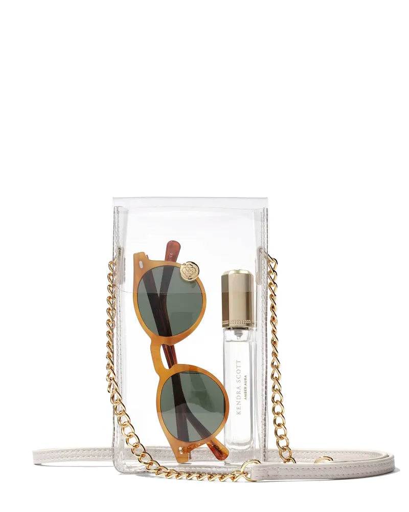 KENDRA SCOTT SMALL CLEAR CROSSBODY