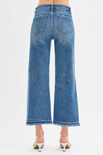 HART MID RISE CROP WIDE RISEN JEANS