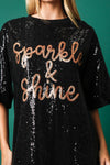 SPARKLE & SHINE TEE DRESS