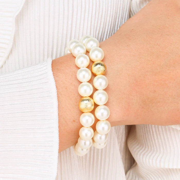 WHITE PEARL MALA BRACELET