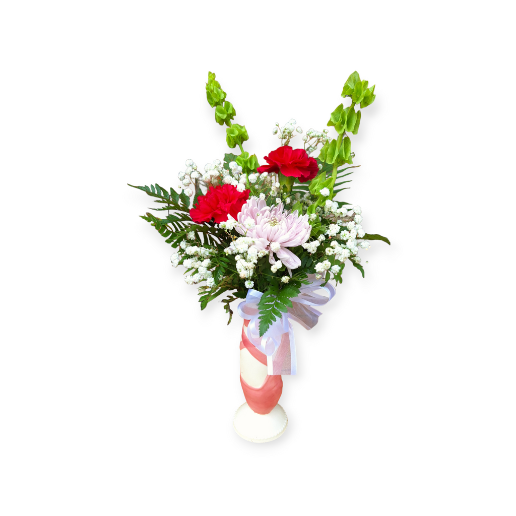 BALLET SLIPPER VASE ARRANGEMENT