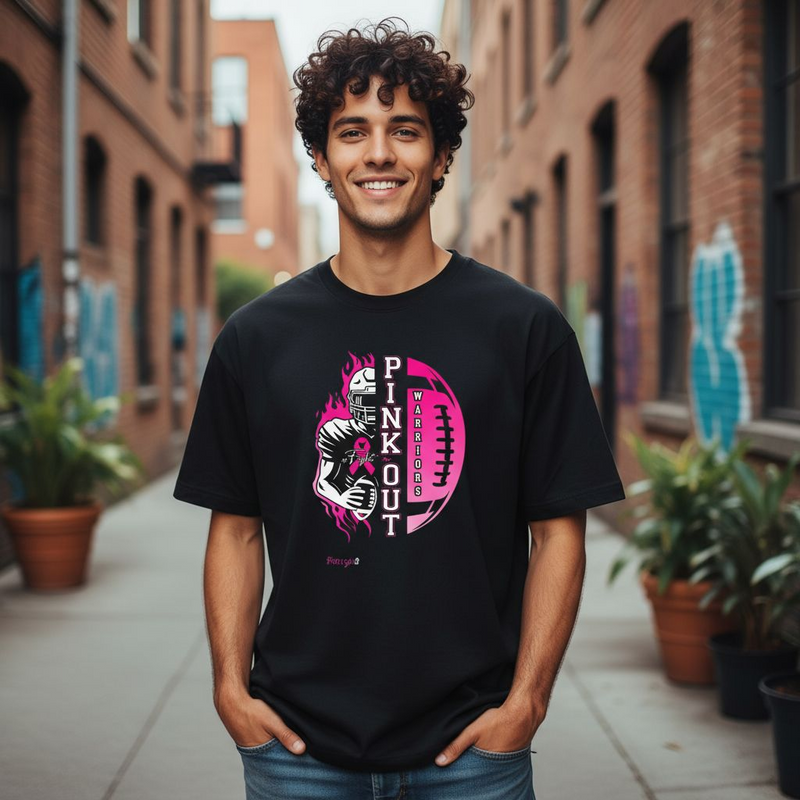 WARRIORS PINK OUT FOOTBALL TEE