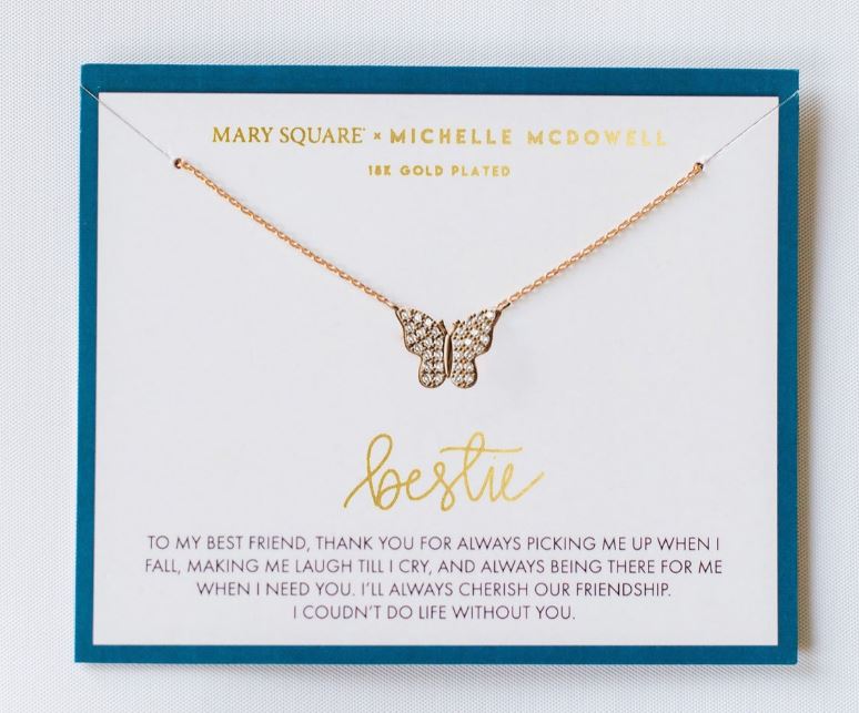 BESTIE CARDED NECKLACE