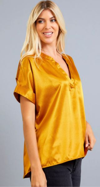 GLORIA MUSTARD VNK BLOUSE