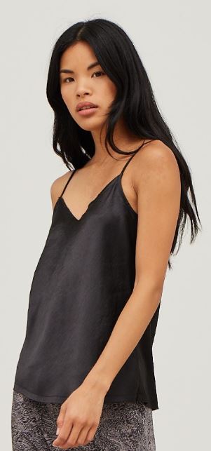 JENNY SATIN BLACK TANK