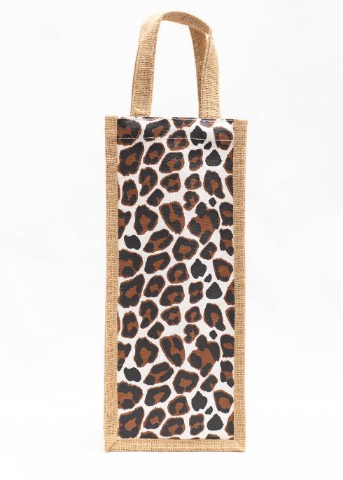 LEOPARD WINE BAG